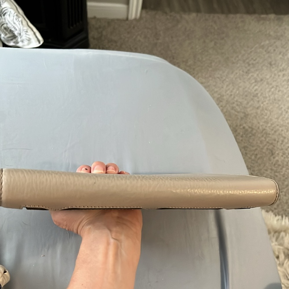 Tory Burch Gray Cream Clutch - Picture 8 of 9